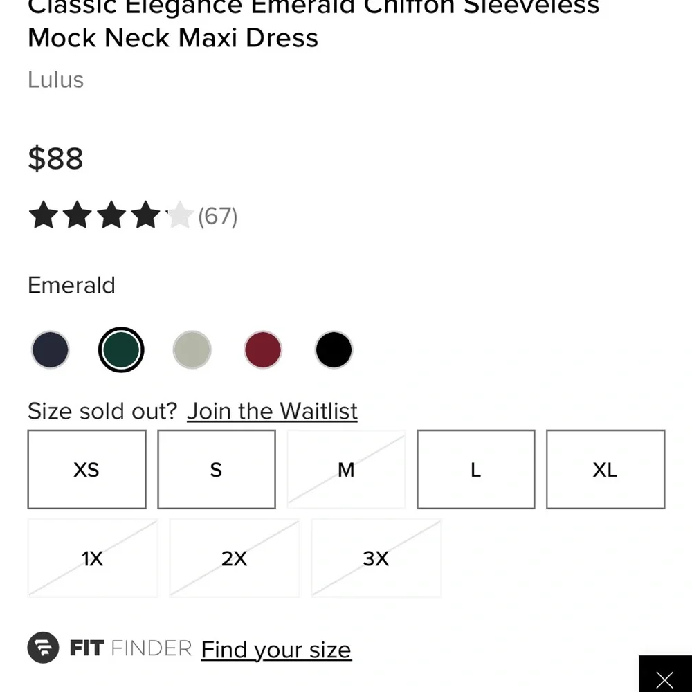 Lulu's Emerald Green Chiffon Sleeveless Mock NeckMaxi Dress - Picture 8 of 10